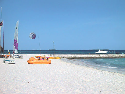 Fotos Der weiße Sandstrand der Malediven