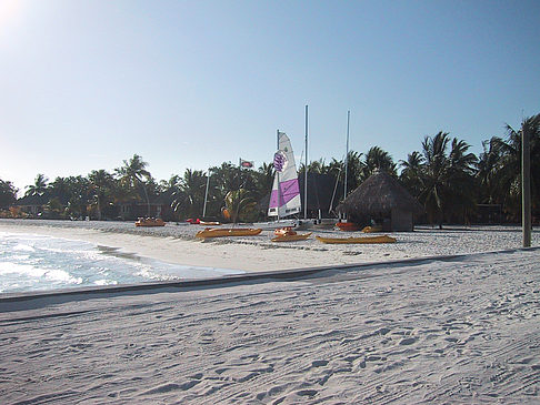 Fotos Der weiße Sandstrand der Malediven