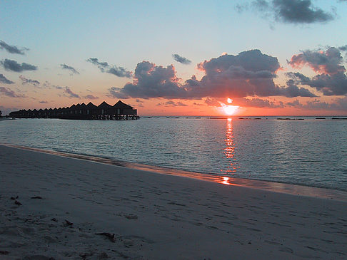 Sonnenuntergang auf den Malediven Foto 