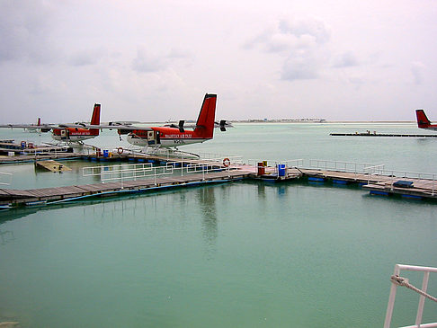 Flughafen für Wasserflugzeuge Fotos