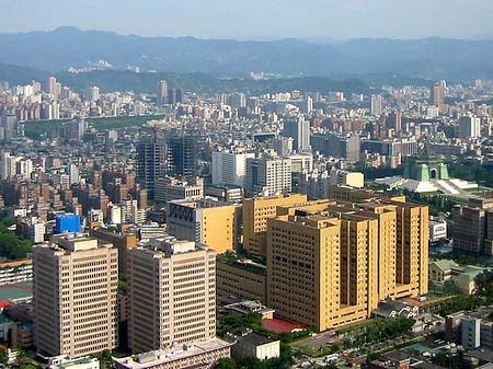 Blick vom Taipeh Tower Foto 