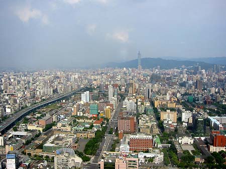 Blick vom Taipeh Tower Fotos